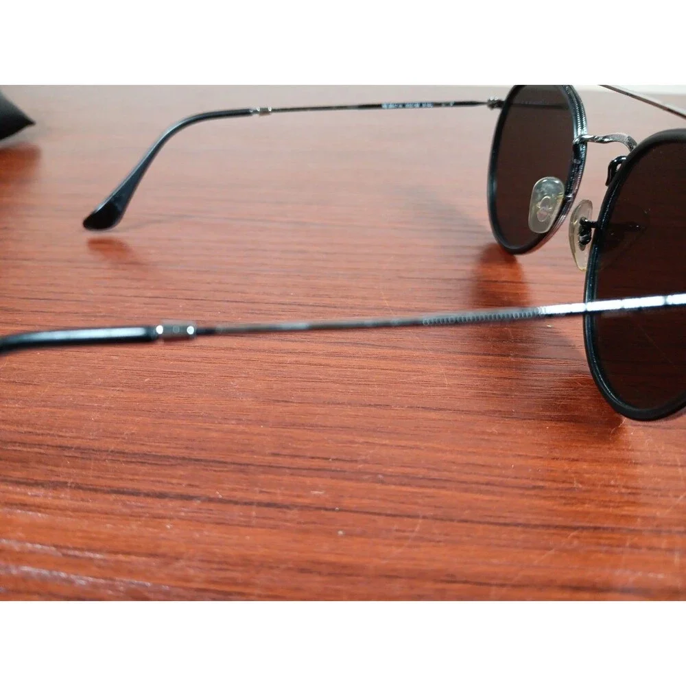 Ray-Ban Polarized Sunglasses RB 3647-N 002/58 5102 Black/Silver Gray Lenses Case